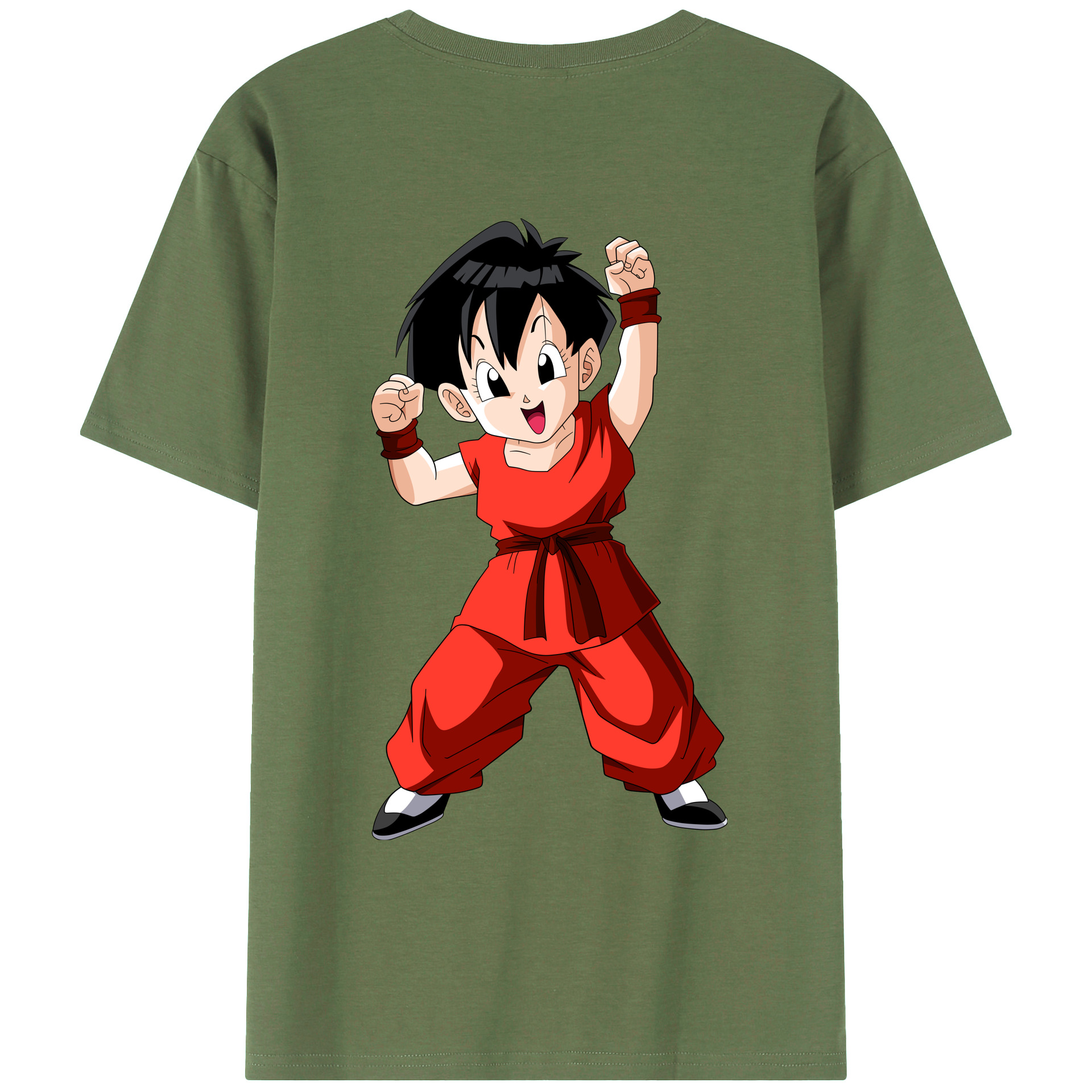 （画像用） ドラゴンボール パン DRAGON BALL Pan 綿100％ メンズ半袖Tシャツ（バックプリント） 通気性